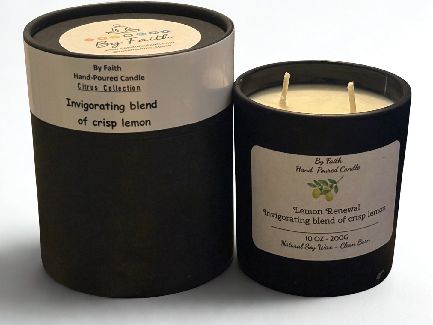 Lemon Renewal - Hand-Poured Candle - 10Oz