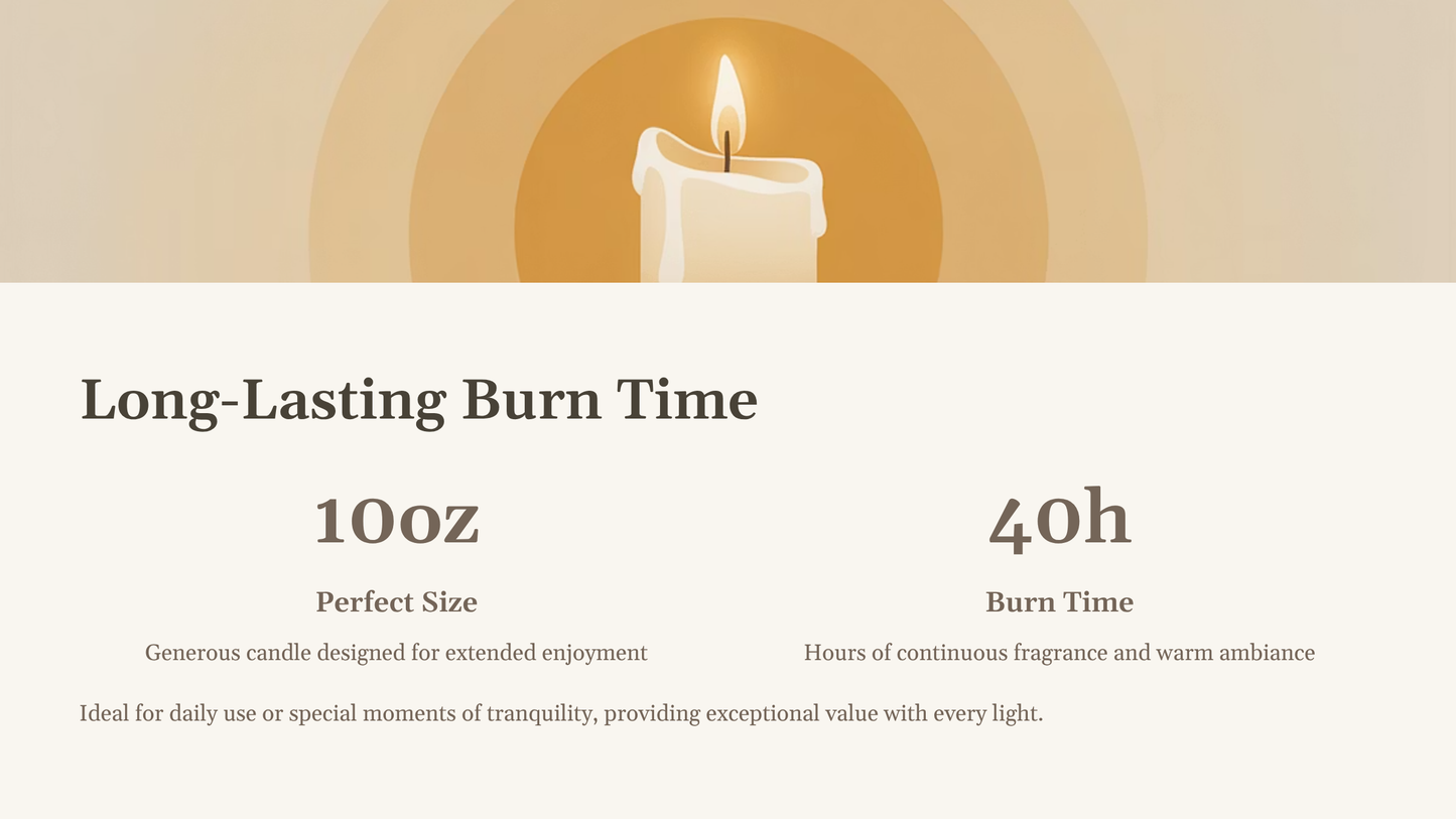 Eucalyptus Soy Wax Candle – 10oz / 40h burn time