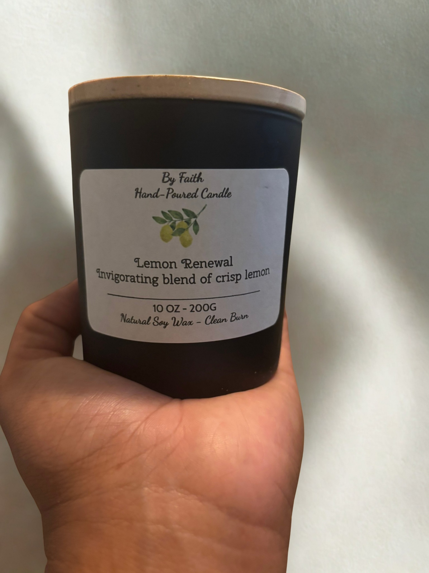 Lemon Renewal - Hand-Poured Candle - 10Oz