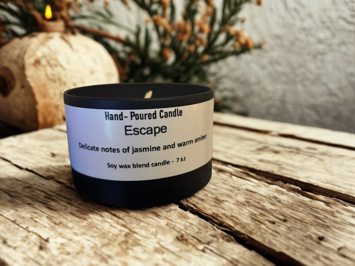 Escape – Luxury Scented Hand Poured Candle - 7Oz