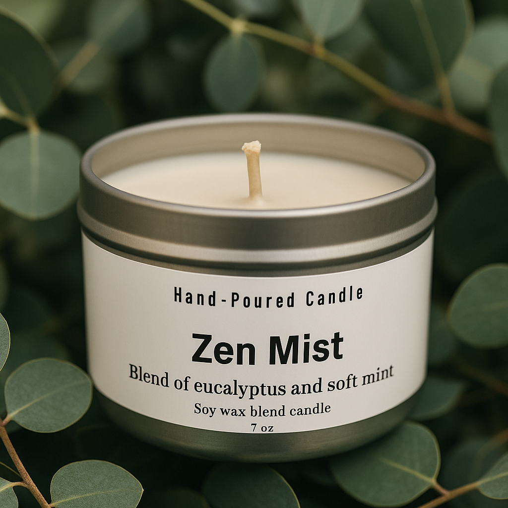 Zen Mist – Hand-Poured Candle -7 oz