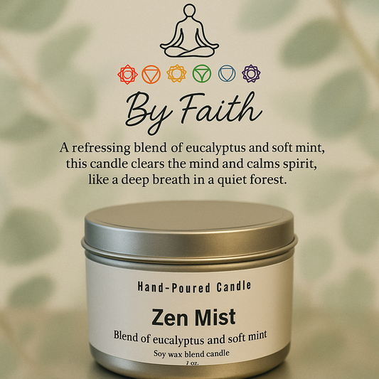 Zen Mist – Hand-Poured Candle -7 oz
