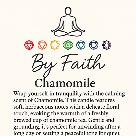 Chamomile Hand-Poured scent candle - 7Oz