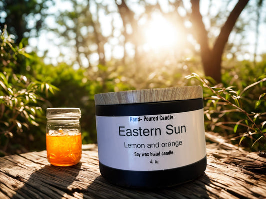 Eastern Sun –  Orange Candle - Hand-Poured 7Oz